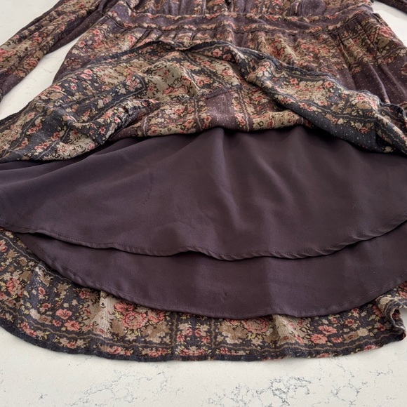 Free People Boho Style Multicolor Floral Dress size Medium - Picture 6 of 11